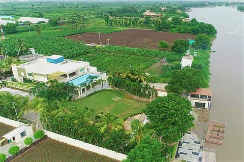 Naidu’s residence to be history? CRDA starts demolition drive on the banks of Krishna
