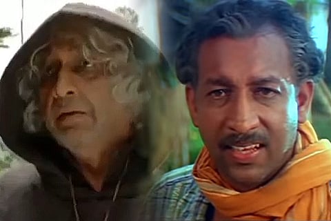 Collage of villain characters of Nedumudi Venu, Kerala actor who died on October 11