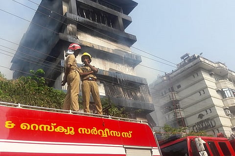 After over 3 hours, fire in Paragon footwear godown in Kochi put out