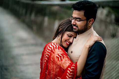 Holding out for the dream wedding: This couple did a lockdown-Roka to cement their love