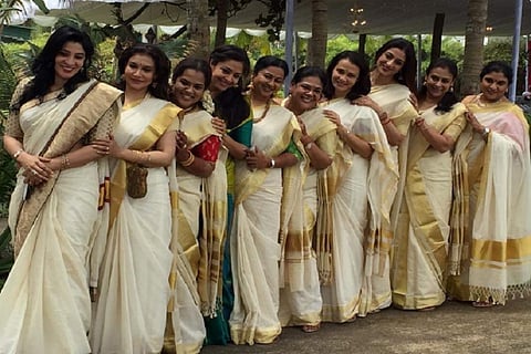 Tabu and Radikaa led a saree-clad posse of South actors