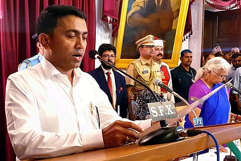 Pramod Sawant sworn in as Goa CM