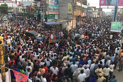 ‘Pranay Amar Rahe!’: Thousands attend Pranay Perumalla’s funeral in Miryalaguda