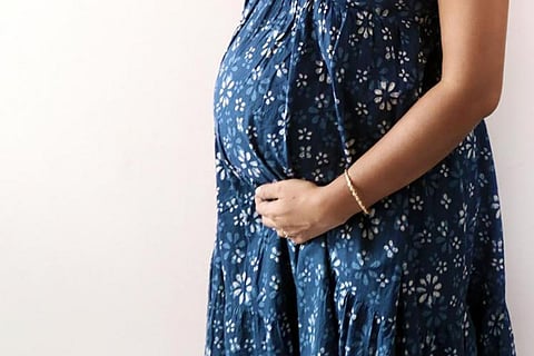 Representative image of a pregnant woman: Seven aborted foetuses found in drain in Karnataka’s Belagavi