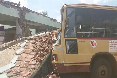 At least 5 dead after terminal roof collapses on a bus near Coimbatore