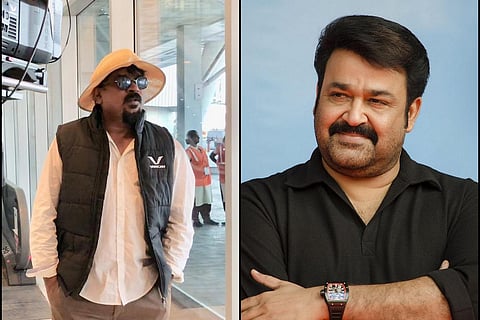 Santosh Sivan and Mohanlal