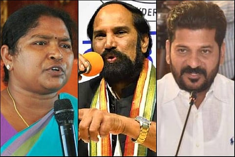 Danasari Anasuya (Seethakka), Uttam Kumar Reddy, Revanth Reddy