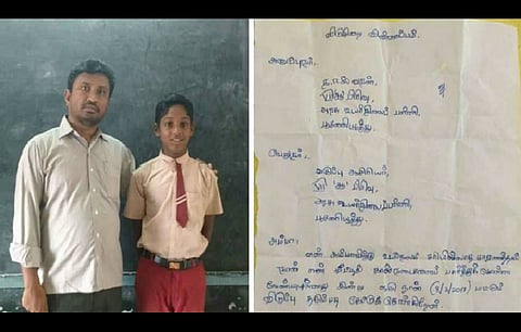 This 13-year-old’s leave letter stuns teacher, and his explanation moves him to tears