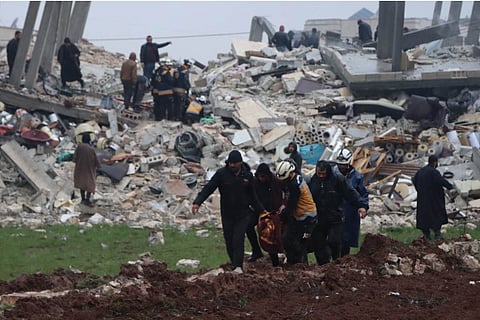 Aftermath of the earthquake in southeast Turkey that killed over 4300 people