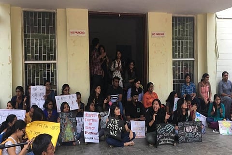 TISS students ‘lay seige’ to admin office, vow to protest until officials visit Hyd