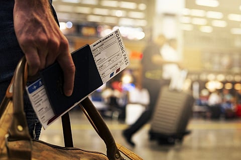 Passenger at airport