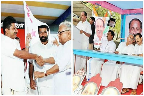 K Babu and M Swaraj slog it out in Tripunithura with BJP and an independent candidate too in the offing