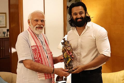Unni Mukundan with Narendra Modi