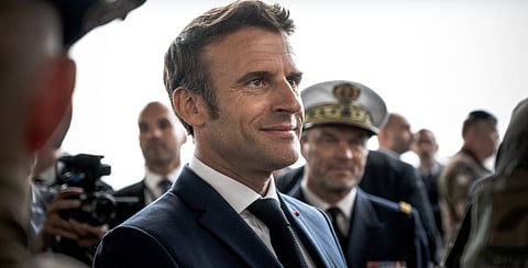 Emmanuel Macron caused a furore after saying NATO can't rule out putting troops in Ukraine.