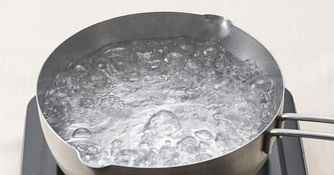 Boiling water