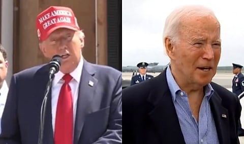 Former President and Republican presidential candidate Donald Trump, President Joe Biden