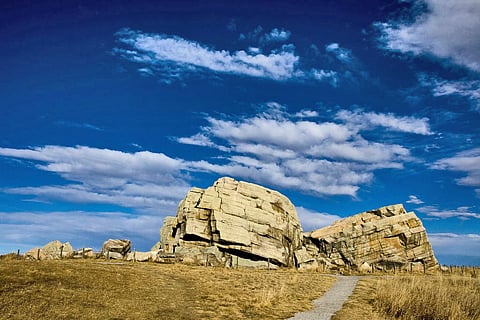 The ‘Big Rock’ glacial erratic near Okotoks.