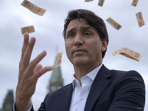 A rendering of Justin Trudeau