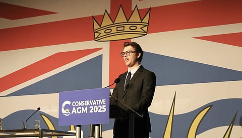 Carson Binda at the BC Conservative AGM