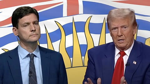 David Eby and Donald Trump