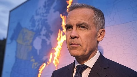 A rendering of Mark Carney