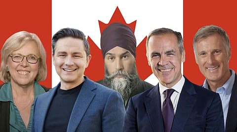 The five party leaders.