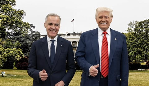 Mark Carney and Donald Trump