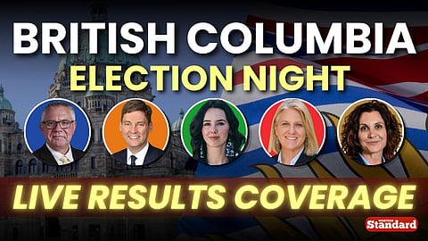 British Columbia election night live results coverage