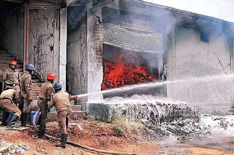 Huge fertiliser stock gutted