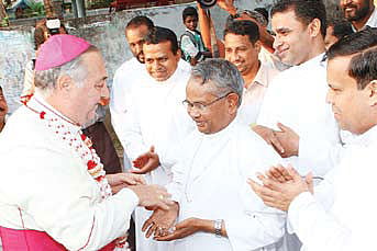 Archbishop accorded rousing reception