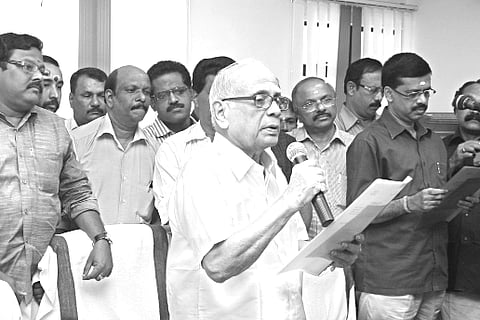 MP Govindan Nair assumes charge
