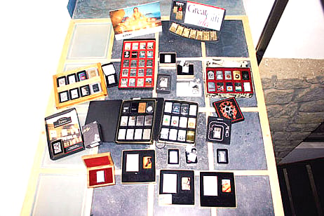 A collector whose craze lies in the metal-caged Zippos