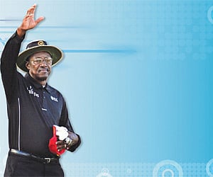 It's over and out for umpire Steve Bucknor