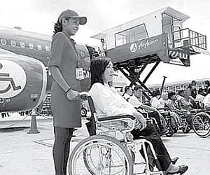 Inflight care for the disabled