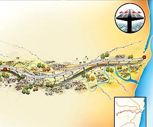 Elevated link to Chennai Port