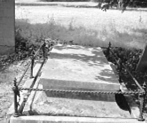 John Sullivan’s grave at St Laurence Church in the UK