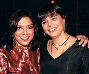Sooni Taraporevala with Mira Nair.