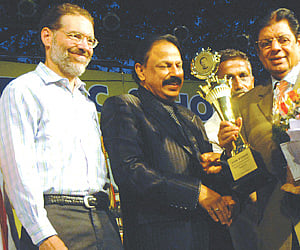 US Consul General Andrew T Simkin, Dr Meer Mustafa Hussain, Vice Chancellor, Tamil Nadu Dr MGR Medical University, E Ahmed, Union Minister of State fo
