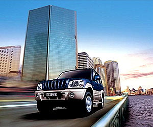 A Mahindra Scorpio on display. (File photo)