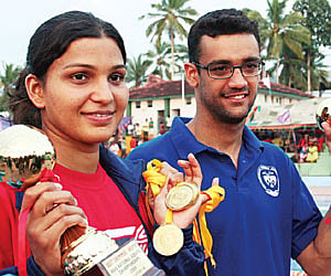 Richa Mishra (left) & Rehan Poncha