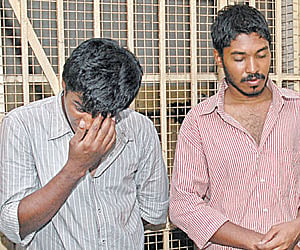Kingston, Krishna Kumar and Anand Mathew. (Express photo)