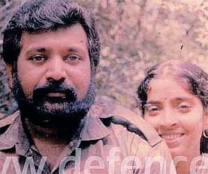 LTTE chief V Prabhakaran with Mathivathani when love was in full bloom.