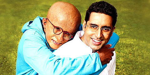 Amitabh Bachchan as Abhishek's son in "Paa" (Sampurn Pix)