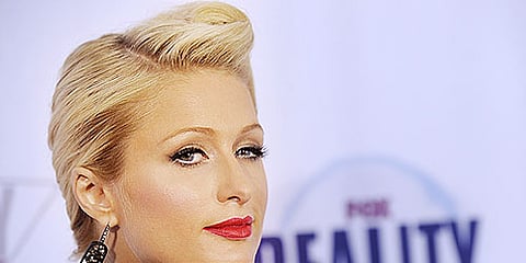 Paris Hilton, recipient of the Innovator Award, poses at the 2009 Fox Reality Channel Really Awards in Los Angeles.(AP)