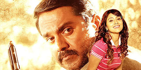 ‘Jaggubhai’ with Sarath Kumar, Shriya Saran in lead roles will be released in November.(Sampurn Pix)