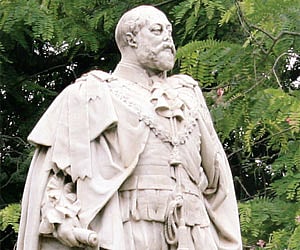Statue of late Edward VII, King of Great Britain and Ireland and the Emperor of India from 1901 to 1910. ENS