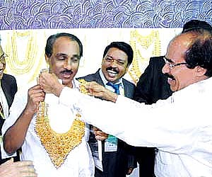 Industries Minister Ilamaran Kareem at the Third Kerala Gold and Jewellery Business show (Pic: PK Jeevan Jose/ENS).