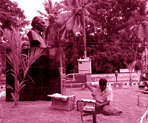 The Devarajan Park which is to be inaugurated on Friday.