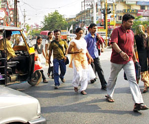 Walking, a highly risky affair