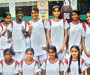 Chettinad Vidyashram, winners of the CBSE cluster schools girls state-level basketball tournament for the 12th successive year in Chennai recently